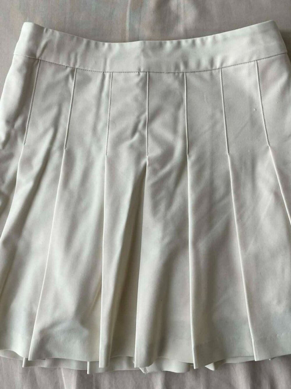 Aritzia Pleated Skirt in Cream, Size 0